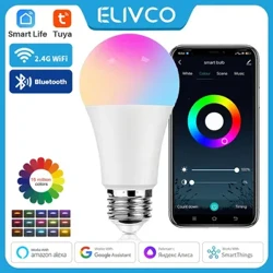 Tuya Akıllı Ampul E27 WiFi/Bluetooth Kısılabilir LED Ampul RGBCW 100-240V Akıllı Yaşam Uygulama Kontrolü Desteği Alexa Google Home