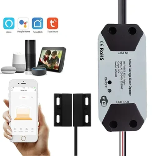 Tuya – interrupteur WiFi intelligent, ouvre-porte de Garage, contrôleur, Module de maison intelligente, application Smart Life, télécommande, prend en charge Alexa Google Home