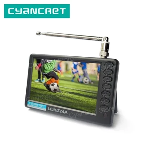 LEADSTAR Pocket TV D5 5 Tommer DVB-T2 ATSC ISDB-T TDT Digital og Analog Mini Små Bil TV Bærbart TV Support USB TF AC3