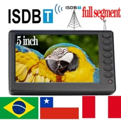 LEADSTAR D5 újratölthető 5 hüvelykes ISDB T DVB T2 ATSC hordozható mini digitális TV teljes szegmensű dekóderrel, akkumulátoros zseb TV Isdbt D5
