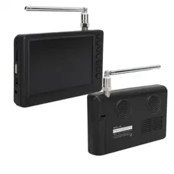 LEADSTAR Teledu Digidol 5 modfedd Teledu Digidol Cludadwy ar gyfer Car Camping Kitchen UK Plug 110-220V Fit ar gyfer Singapore Malaysia