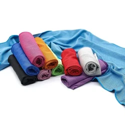 Asciugamani sportivi ad asciugatura rapida Sport all'aria aperta Fitness Nuoto Corsa Asciugamano rinfrescante per il ghiaccio Forniture domestiche portatili leggere e morbide