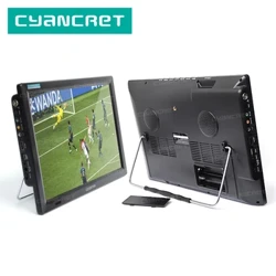 LEADSTAR D14C 14 "TV Di Động Không Pin DVB-T2 TDT Kỹ Thuật Số Và Analog Mini Nhỏ Truyền Hình Ô Tô Hỗ Trợ HD-IN H.265 AC3