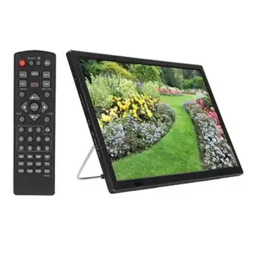 Teledu Mini Symudol Digidol 16 modfedd HD Teledu Digidol 1080P Cefnogi Swyddogaeth Radio FM ar gyfer Teithio Car Plygiwch yr UE 100-240V