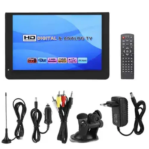 Teledu Digidol Cludadwy 12-modfedd LEADSTAR 1080P 16:9 LED Chwaraewr Teledu Digidol Mini Llaw ar gyfer Chwaraewr Fideo Car Awyr Agored Cartref