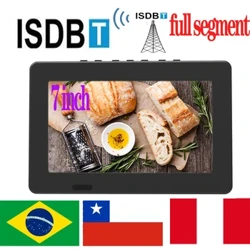 LEADSTAR D7 Oplaadbare 7 inch draagbare televisie Mini digitale tv DVBT2 ISDB-T Volledig segment H265 / Hevc 800x480 voor Brazilië Chili