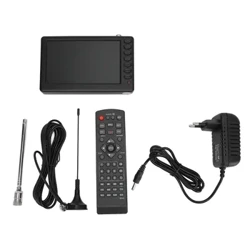 I-110‑220V EU Plug 5 Intshi ye-TV Ephathwayo ISDB T Iyathobelana Ishajwa kabusha 1080P Mini Digital Television