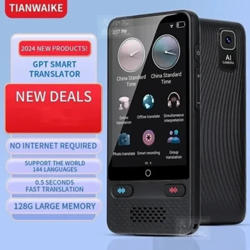 138 Languages Speech Translation Conferences Online Offline Photo Translate With ChantGPT Assistant Large Screen Translate