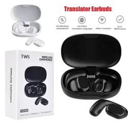 2023 Новы 144 Мовы AI Voice Translator Earbuds Real Time Offline Bluetooth-сумяшчальны 4 рэжыму перакладу для размовы ў падарожжы