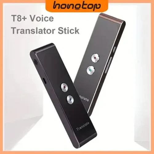 HONGTOP Portable Portable Voice Translator T8 Plus AI Translator ya Muda Halisi Papo Hapo kwa Njia Mbili kwa Lugha 40 Kifaa cha Kutafsiri.