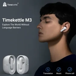 M3 Språk Simultanöversättare Headset Affärstolkning Hörlurar Resor Röstinmatning Språk Utdata Språkpaket