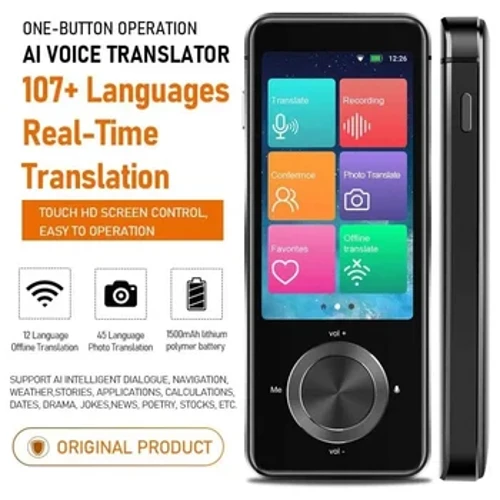 Smart Instant Voice Translator M9 Portable 137 Språkopptak Tekstoversettelse i sanntid Oversettelse Maskinenhet