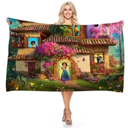 Хавлиена кърпа Disney Encanto за деца, възрастни, подаръци, бързосъхнещи кърпи, абсорбиращи микрофибър големи плажни кърпи 100x200 см