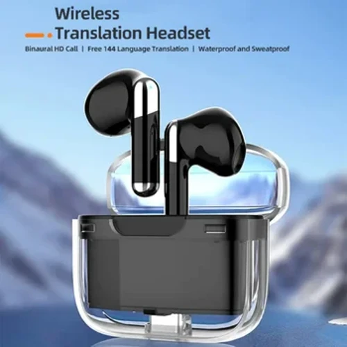 Bluetooth5.3 Слушалки за превод на глас безжични 144 јазик Слушалки со преведувачки инстант превод во реално време за IOS Android