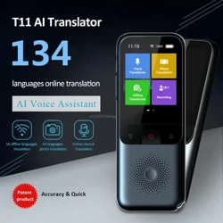 Traducător de voce inteligent portabil T11, 134 de limbi, vorbire în timp real, mașină de traducere interactivă offline pentru călătorii de afaceri