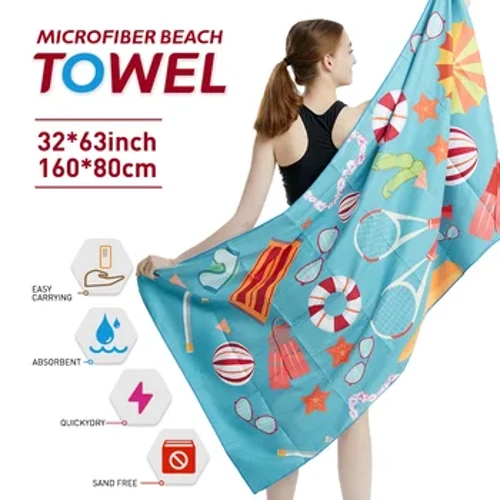 Gros serviettes de plage serviettes de plage en microfibre serviette sec de sable de sable de sable serviettes de plage aldults serviette de piscine pour nageurs de voyage (S13)