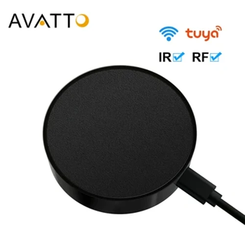 AVATTO Tuya Universal WiFi RF+IR Remote Control na may DIY RF433/RF315 Appliances, Smart Infrared Remote Control na Gumagana para sa AC/TV/DVD