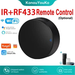 Tuya IR WiFi diaľkové ovládanie Inteligentné univerzálne infračervené RF ovládanie Smart Home pre TV DVD AUD AC Funguje s Alexa Google Home