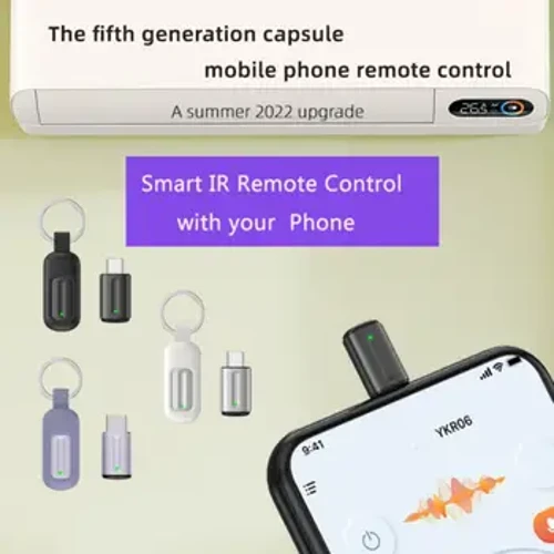 Smartfon IR mini adapteri C tipi/Mikro USB interfeysi Smart ilovalarni boshqarish Simsiz infraqizil telefon universal masofadan boshqarish pulti