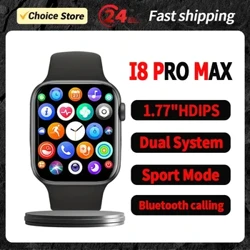 Smart Watch I8 Pro Max Svara samtal Sport Fitness Tracker Custom Dial Smartwatch Herr Dam Present till Apple Phone PK IWO 27 X8 T500