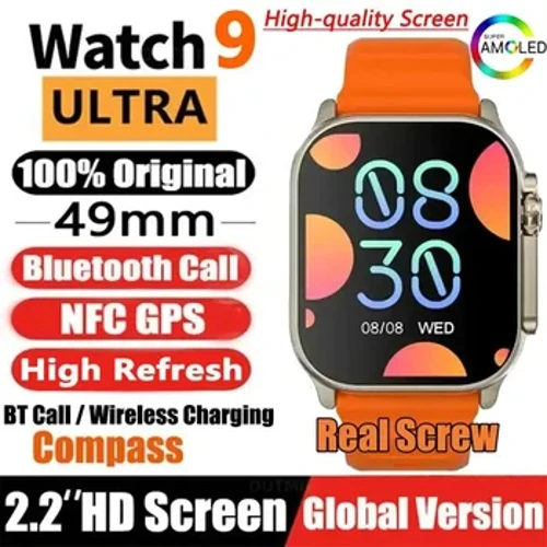 2024 Mới Nhất IWO Ultra 9 Gen 2 Đồng Hồ Thông Minh Nam 49Mm 2.2 Inch Màn Hình HD GPS NFC Chống Thấm Nước Đồng Hồ Thông Minh Smartwatch thể Thao Đồng Hồ PK HW8