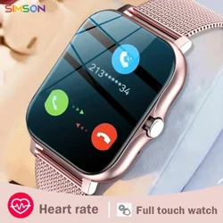 2023 nowy SmartWatch telefon z systemem Android 1.44 "kolorowy ekran w pełni dotykowy niestandardowe pokrętło inteligentny zegarek kobiety połączenie Bluetooth inteligentny zegarek mężczyźni