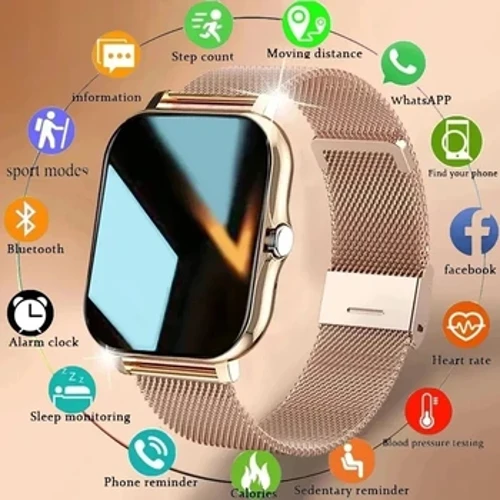 Iwashi Elihlakaniphile Labesilisa Isipho Se-Xiaomi Isikrini Esigcwele Sokuthinta Isikrini Ezemidlalo Iwashi I-BT Ishayela I-Digital I-Smartwatch Wristwatch 2024 Entsha