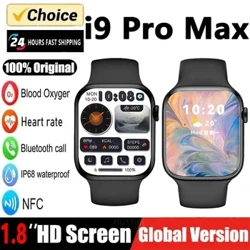 2023 Faire Cliste Nua i9 Pro Max Series8 Smartwatch 1.8inch Bluetooth Call Ráta Croí Mná Fir Sraith 8 Smartwatch PK Watch 9