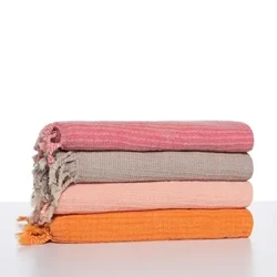 Handgemaach natierlech Kotteng tierkesch Handduch Héich Qualitéit Déck Peshtemal Schnelldrock Bad Strand Spa Pool Rees Hammam Handduch