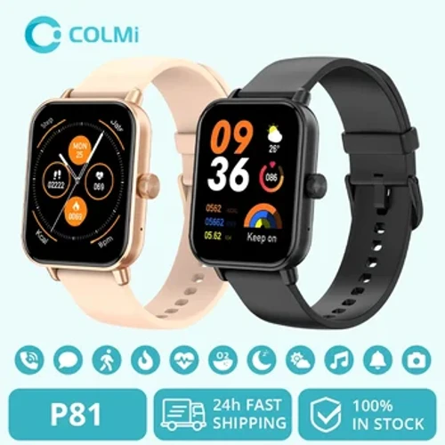 Galwadau Llais COLMI P81 Smart Watch Ultra 1.9 modfedd Sgrin 24H Monitor Iechyd 100+ o ddulliau Chwaraeon, Bluetooth Smartwatch Dynion Merched