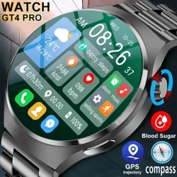 For Huawei GT4 PRO Smart Watch Men Watch 4 Pro AMOLED HD Screen Bluetooth Call GPS NFC Heart rate BloodSugar SmartWatch 2024 New
