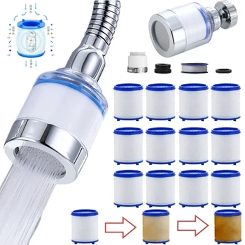 Müslüm filtri elementi tozalagich purkagich boshi maishiy suvni tozalash filtri dush Xlorni olib tashlash og'ir metall filtrlangan