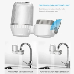 Filtru purificator de apă de la robinet, înlocuitor lavabil, robinet de bucătărie, de lungă durată, filtru ceramic, în nouă etape, îndepărtarea bacteriilor