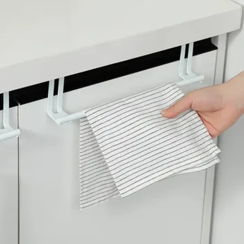 1pc cruach dhosmálta ilfheidhmeach doras saor ó phunch ar ais raca tuáille comh-aireachta cistine doras ar ais mop hanger stórála raca barra tuáille