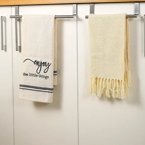 Paslanmaz Çelik Havlu Askısı Banyo Mutfak Dolabı Kapı Asılı Organizatör Raf Duvara Monte Havlu Bar