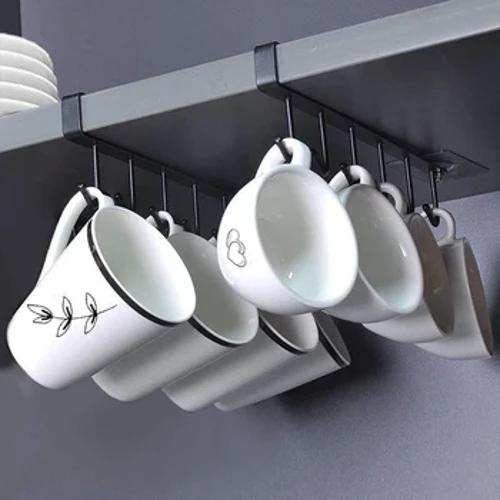 Nhà Bếp Sắt Nghệ Thuật Liền Mạch Móng Tay Giá Rẻ Móc Nhiều Hàng Tủ Lưu Trữ Móc Bảo Quản Tủ Bếp Treo Tường Có Giá Để Đồ