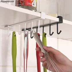 6 Móc Kệ Chứa Đồ Nhựa Dưới Kệ Giá Treo Đồ Dùng Đựng Tủ Quần Áo Nhà Bếp Phòng Tắm Nhà Tổ Chức Phụ Kiện Gia Đình