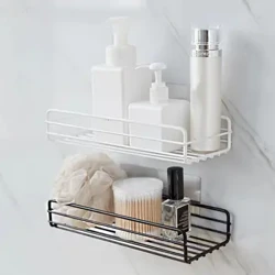 Mensola da bagno Mensole portaoggetti da cucina Scaffale da doccia in ferro Portaoggetti per shampoo Porta shampoo per mensole da bagno e cucina
