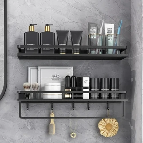 Pagtitipid ng Space Mga Rack sa Pag-iimbak ng Organizer ng Kusina Mga Istante sa Pader Dish Drainer WC Shelf Sa Pader Mga Accessory ng Banyo Shelving
