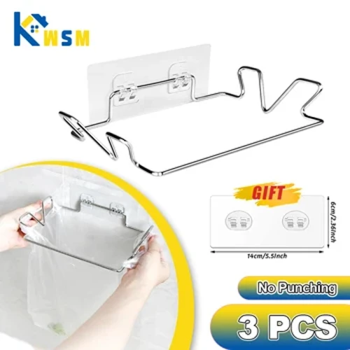 Nhà Bếp Giá Đựng Rác Cửa Tủ Túi Đựng Rác Đựng Thép Không Gỉ Tủ Quần Áo Đựng Rác Giá Đỡ