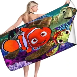 Barn Barn Disney Hitta Dory strandhandduk 70*140 cm, mikrofiber Snabbtorkande sandfri strandhandduk för resor, simning, semester