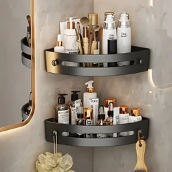 2 STUKS Badkamer Planken Keuken Organizer Plastic Shampoo Rek Douche Plank Badkamer Accessoires Geen Boor Plank