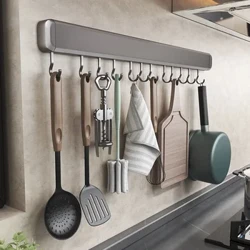 Wandmontéiert Kichen Cabinet Lagerung Rack Läffelhalter Spatel Organisator Regaler Schneidebrett Regal Kichen Ausrüstung Accessoiren