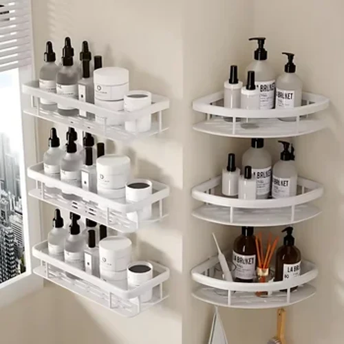 Seilf Seomra Folctha Eagraí Stórála Cistine Alúmanam Alloy Shampoo Rack Shower Seilf Accessories Seomra Folctha Uimh Seilf Druileála