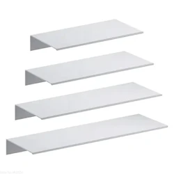 Douche-opbergrek Ruimte Aluminium Witte planken Wandplank Hangplank Richel Badkameraccessoires Organisator Keukenhouder