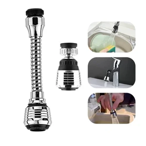 360 Derajat Faucet Anti-Splash Kepala Dapur Hemat Air Universal Rotating Bubbler Filter Ekstensi Booster Nozzle Alat Dapur