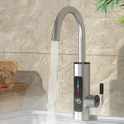 3000 W 220 V studená a teplá kuchynská drezová batéria Multifunkčná nehrdzavejúca oceľ 360 ° nastaviteľná batéria otočná tryska proti striekaniu