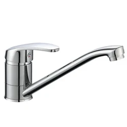 Beartaíonn Chrome Práis Do Dhirteal Cistine Beartaíonn Cistine Faucet Cistine Uile-Chopar Te agus Fuar Gabhálais Doirteal Luamháin Aonair