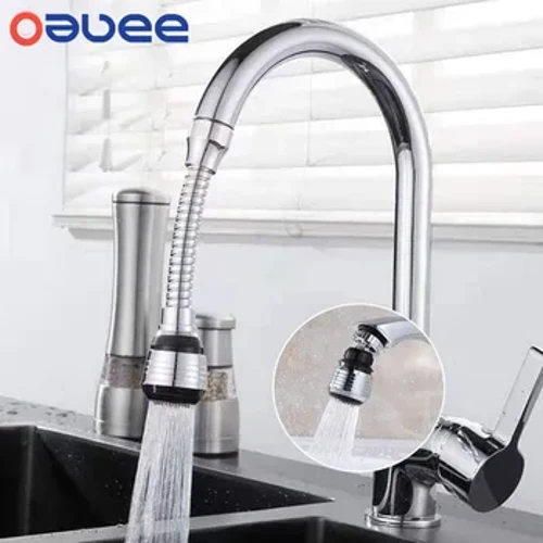 Oauee 360 ​​Degree Swivel Kitchen Faucet Aerator Adjustable Mode Deuol Chwistrellwr Hidlo Tryledwr Arbed Dŵr ffroenell faucet Connector