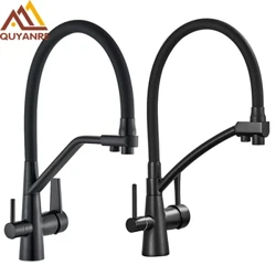 Quyanre Filtered Kitchen Faucets Purification Kitchen Tap 360 Rotate Water Filter Tap Para sa Kusina Three Ways Kitchen Faucets Tap
